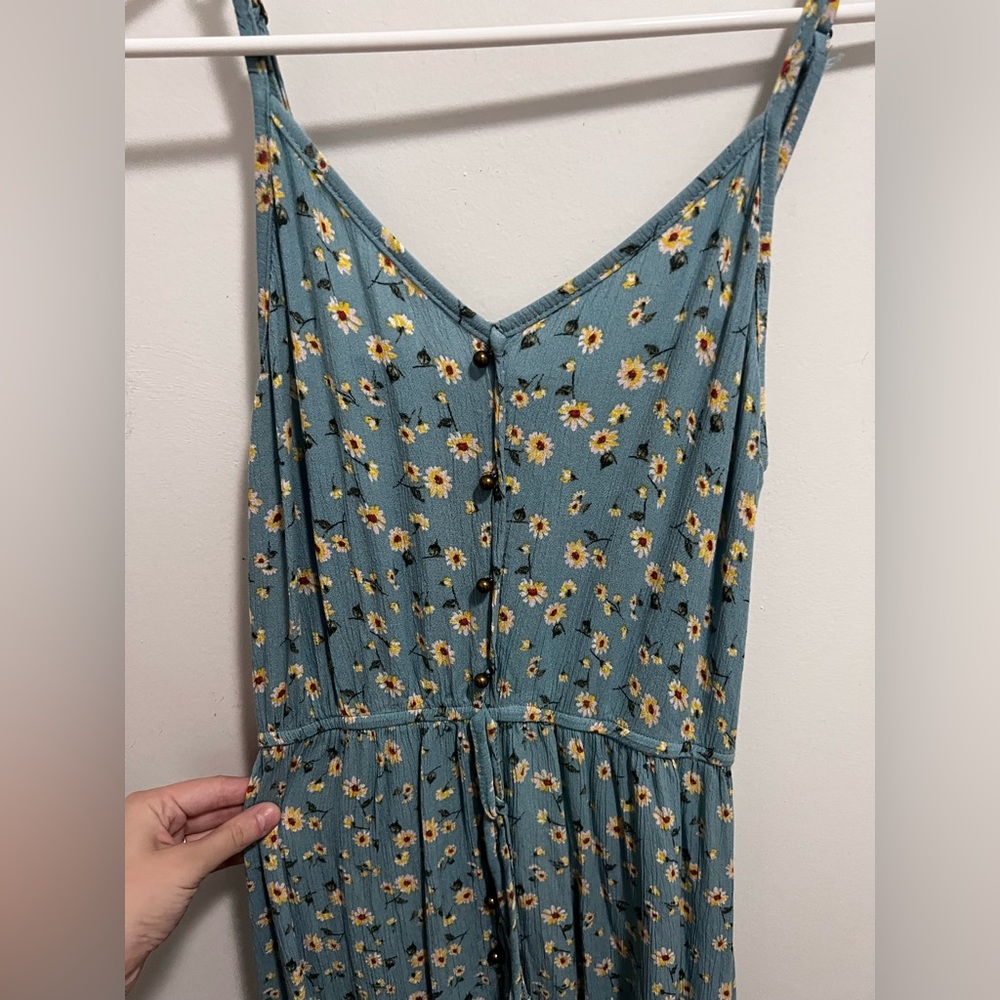 Highlow ditsy blue floral dress